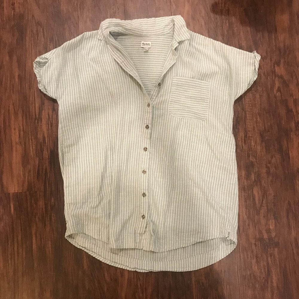 Rhythm button down shirt dress